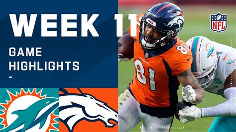 Dolphins Vs Broncos Week 11 Highlights Nfl 2020 Youtube