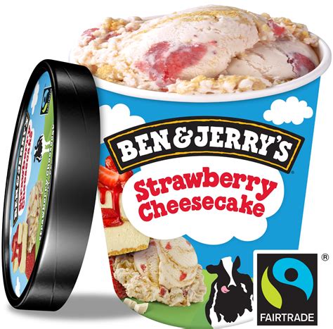 Ben Jerry S Strawberry Cheesecake Inghetata Cu Capsune