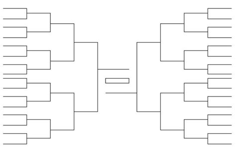 32 Team Bracket Single Elimination Printable Tournament Bracket 2019