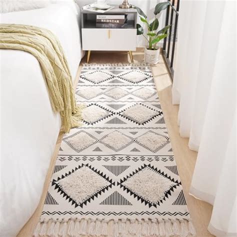 Amazon Chicrug 2x6 Runner Rugs For Bedroom Bedside Geometric