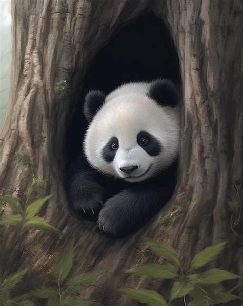 Premium Photo Panda In A Tree By Panda