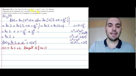 Td Analyse Asymptotique Quation De La Tangente Et Position De La