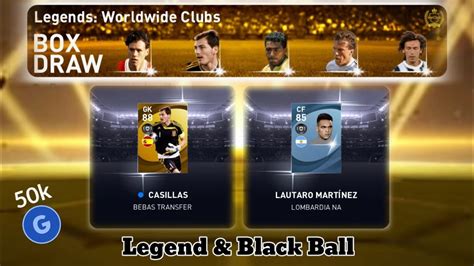 How To Get Black Ball Legends In Pes Mobile Casillas Youtube