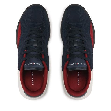 Sneakers Tommy Hilfiger Retro Modern Runner Mix Fm Fm Desert Sky