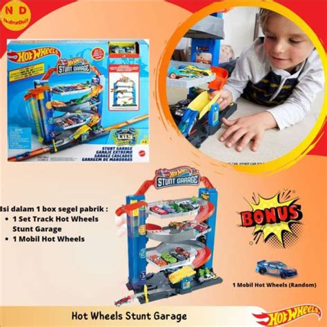 Promo Hot Wheels Stunt Garage Garasi Mobil Hot Wheels Original Mainan Anak Diskon Di