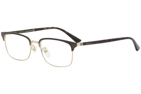 Gucci Eyeglasses Gg0131o Gg0131o 002 Brownhavanagold Optical Frame 53mm 889652078311 Ebay