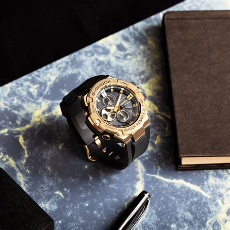 Sponsored Going Gold G Shock Expands G Steel Black X Gold Series