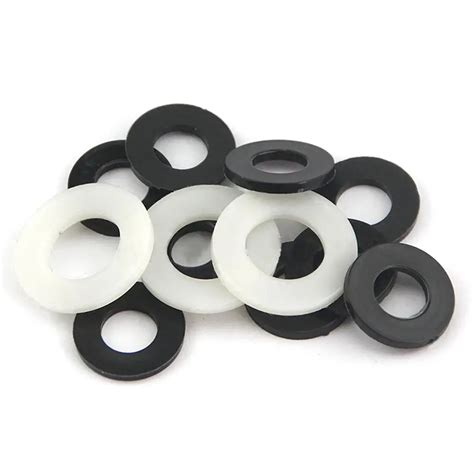 M M White Nylon Flat Washer Plastic Washer Nylon Insulation Gasket