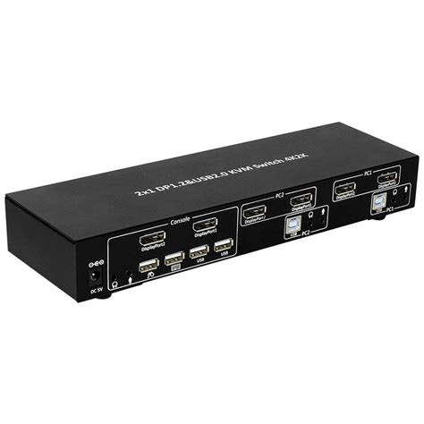 Techly 101928 KVM Switch Displayport M USB DP 3 5mm USB 1295 DKK