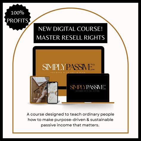 Simply Passive Digital Marketing Course With Master Resell Rights Mrr Done For You Product