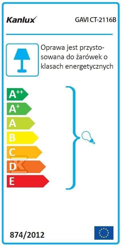 Oprawa punktowa sufitowa okrągła stała Gavi CT 2116B C M G4 10W