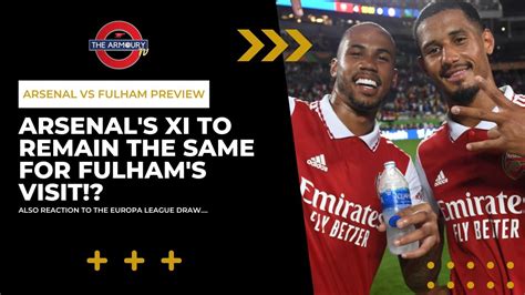 Arsenal S XI To Remain The Same For Fulham S Visit Arsenal Vs