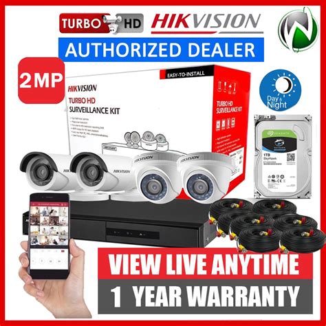 Hikvision Channel Kit Mp Hd Cctv Package P Camera Mobile View