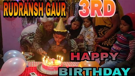 Ham Sab Bolenge Happy Birthday To You रुद्रांश का 3rd बर्थडे गोविन्द भाई Youtube