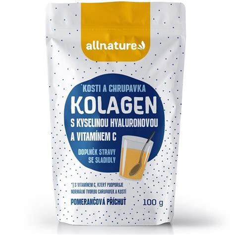 Allnature Kolagen S Kyselinou Hyaluronovou A Vitaminem C G Skladem