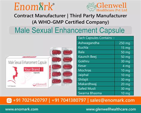 Male Sexual Enhancement Capsule Contract Manufacturing