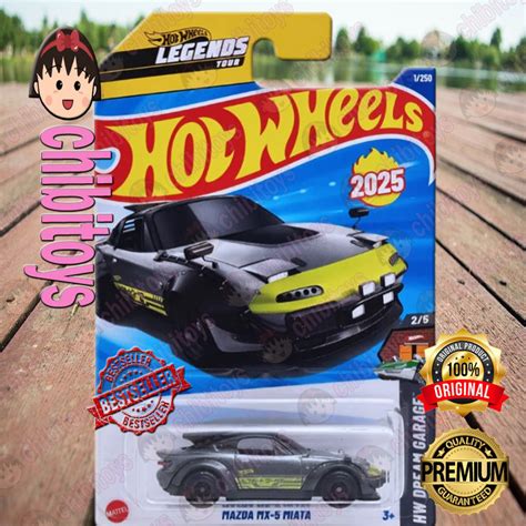 Hot Wheels Mazda MX 5 Miata 2025 Abu Legends Tour Sport Car Original Mattel Shopee Malaysia