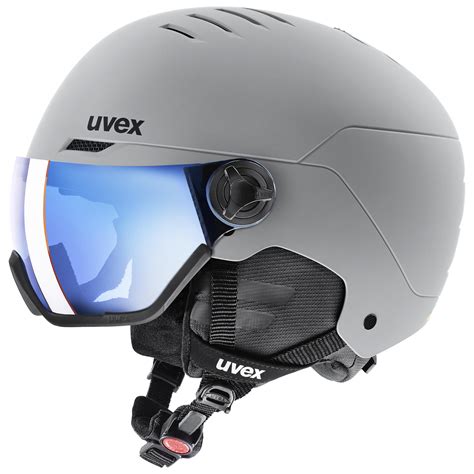 uvex wanted visor rhino matt mirror blue 27 % | Ski helmets | uvex sports