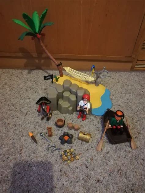 Playmobil Pirate Beach With Secret Cave Pirate Figures Set