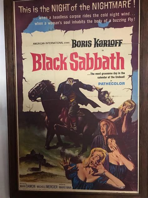 Black Sabbath Movie Poster, Inspiration for the Band’s Name : r ...