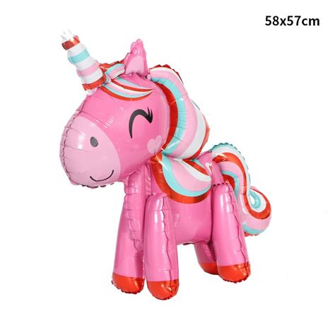 Speelgoed Ballon D Stereo Regenboog Paard Ballon Grandado