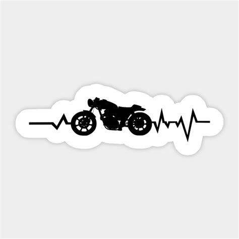 Motorcycle Motorbike Vintage Heartbeat Heart Rate Heartbeat