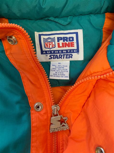 Vintage S Miami Dolphins Zip Hooded Xl Puffer Jacket Never Worn