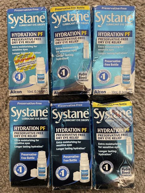 5 Boxes Systane Hydration Pf Dry Eye Relief Hydrating Drops 10ml New 3