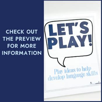 Play-Based Language Therapy Ideas Handouts by The Speech Meadow | TPT