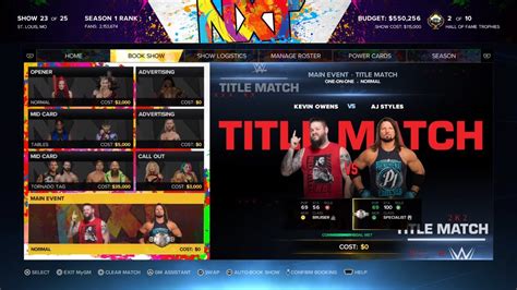 Wwe K Mygm Mode Walkthrough Wrestlemania Countdown Already Youtube