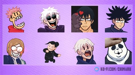 Made some Jujutsu Kaisen Themed Emotes : r/JuJutsuKaisen