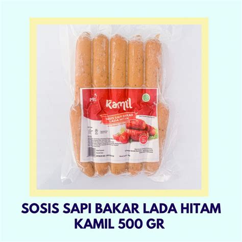 Jual Sosis Sapi Bakar Lada Hitam Kamil Mini 500gr Shopee Indonesia