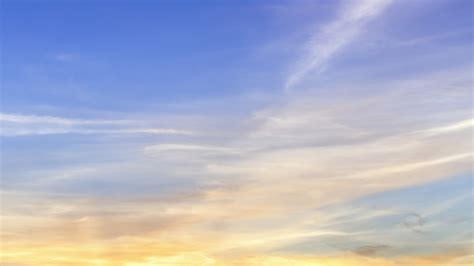 Premium Photo Sunset With Soft Blue Sky Background