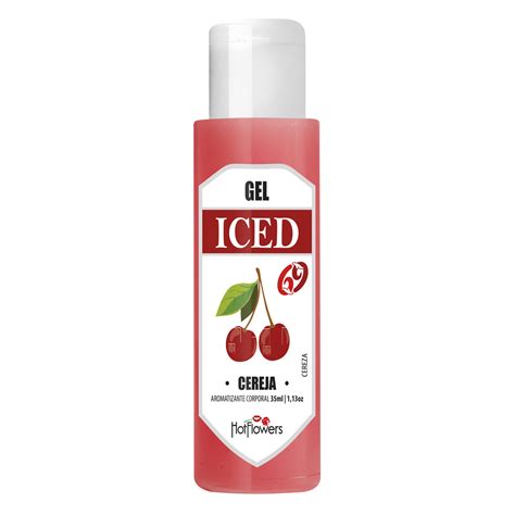 Gel Aromatizante Iced Cereja Ml Hot Flowers Hot Sul Distribuidora
