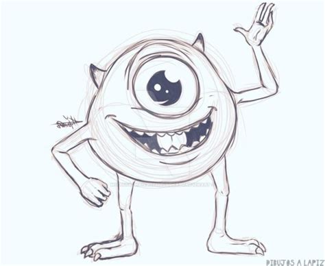 Dibujos Faciles De Mike Wazowski Fotos Kawaii Unicornios