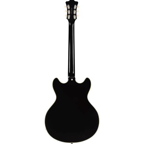 D Angelico Excel DC Tour Collection Solid Black Guitarra eléctrica