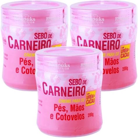 Creme Hidratante P M Os Rachadura Sebo De Carneiro G Rhenuks