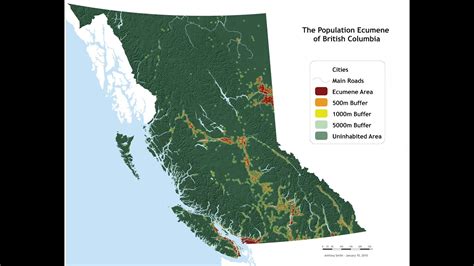 British Columbia Population Density Map