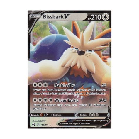 Bissbark V 116 159 HOLO Zenit der Könige Pokemon Karte kaufen