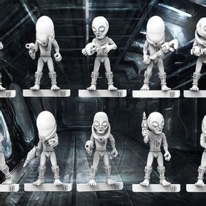 Grey Aliens With Anal Probe Set Of Randoms Mm Bigmrtong Etsy