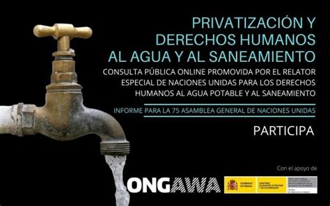 Privatización Y Derechos Humanos Al Agua Potable Y Al Saneamiento Ongawa