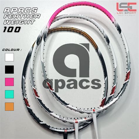 Apacs Racket Feather Weight Free String Grip Shopee Malaysia