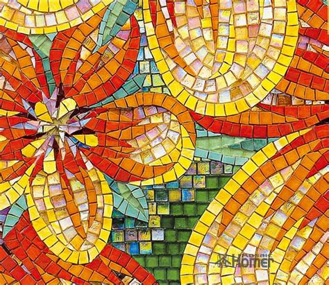 Flores Con Mosaiquismo Mosaic Tile Art Mosaic Art Mosaic Mural Wall