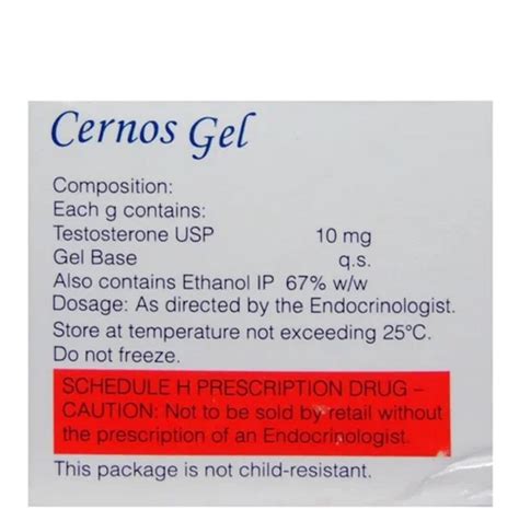 Testosteron Cernos Gel Gm Non Prescription At Rs Piece In Nagpur