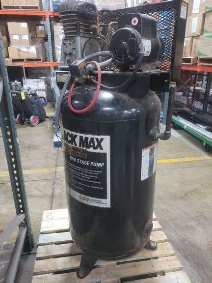 Black Max Two Stage Coleman Powermate Compressor Volt Rarely