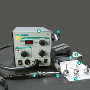 Quick W Digital Display In Hot Air Smd Rework Station Soldering Station Iron Heat Gun