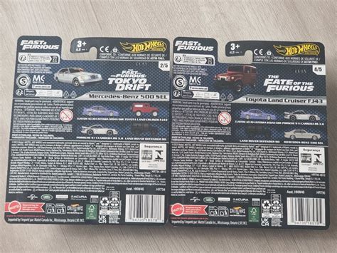 Hot Wheels Fast And Furious G Set Mercedes Benz Sel Toyota Land Cruiser Fj Hobbies