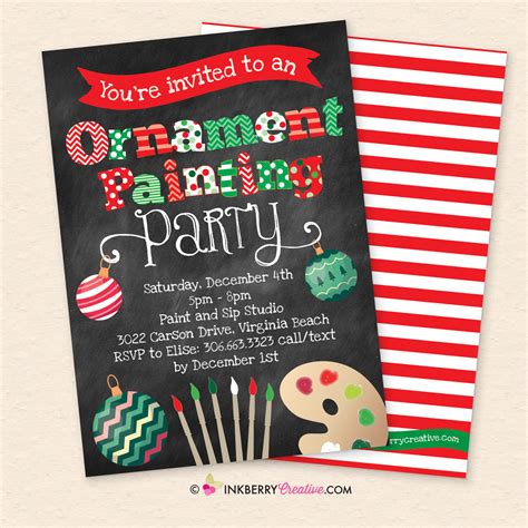 Holiday Party Invitations Inkberry Creative Inc