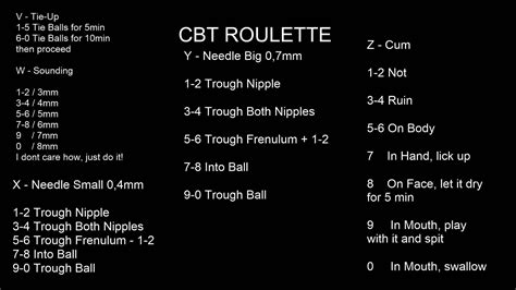 Cbt Needle Fap Roulette