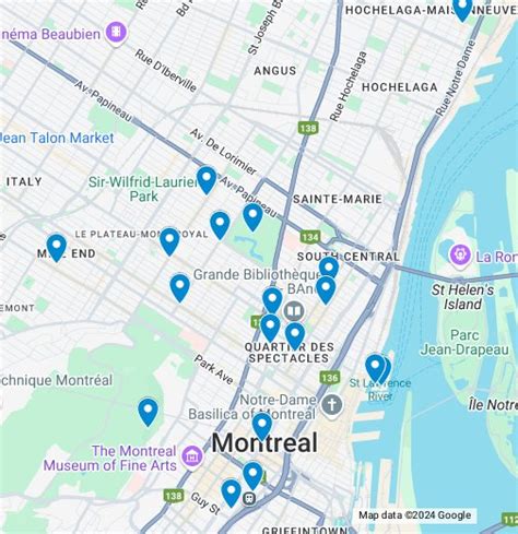 Montréal - Google My Maps